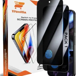 WonRia Edge To Edge Tempered Glass for Pixel 10 5G, Pixel 10 Pro 5G, Pixel 9 5G, Pixel 9 Pro 5G Privacy Glass, FingerPrint Working-picture-16