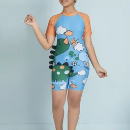 BAESD Girls Printed Round Neck Legsuit With Goggle-image-11