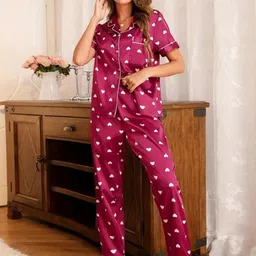 NIJANAND TEXTILE Graphic Printed Night suit-picture-19