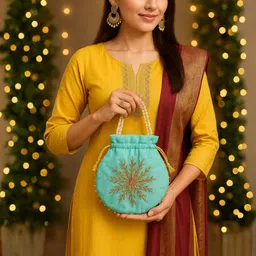 prcraft Girls Multicolor Potli-picture-15