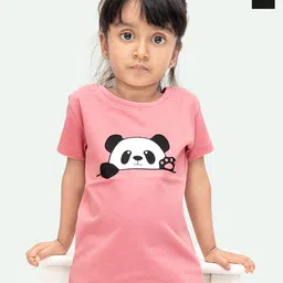 ariel Girls Set Of 2 Graphic Printed Short Sleeves Cotton T-shirts-picture-29