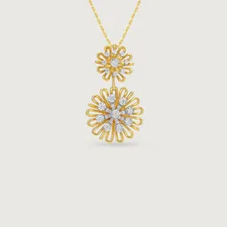 Mia by Tanishq 14KT Yellow Gold & 0.24 Ct Natural Diamond Daisy Pendant image 3