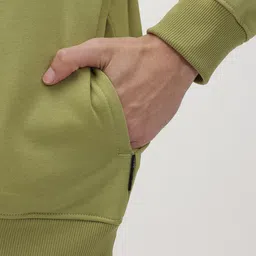 The Roadster Life Co. Typography Printed Hooded Relaxed Fit Fleece Sweatshirt image 4