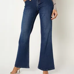 max Women Bootcut Mid-Rise Light Fade Jeans-image-63