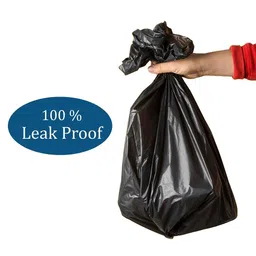 Kuber Industries 3 Pcs Black Durable Dustbin With Garbage Covers - 10L image 2