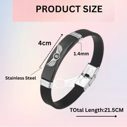 M Men Style Men Handcrafted Wraparound Bracelet image 2