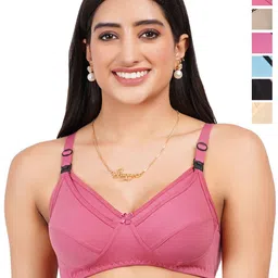 Liigne Women Pack of 6 Full Coverage Non Padded Maternity Bra-picture-33