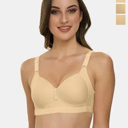 Tweens Pack Of 3 Medium Coverage Lightly Padded Cotton Minimizer Bra With All Day Comfort-picture-28