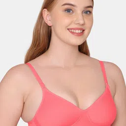 KOMLI Pack Of 2 Full Coverage Cotton Lightly Padded Bra All Day Comfort image 3