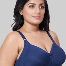 PLUMBURY Plus Size Full Coverage Lightly Padded Everyday Bra With All Day Comfort image 4