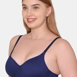 KOMLI Pack Of 2 Full Coverage Cotton Lightly Padded Bra All Day Comfort image 5