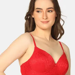 Curvy Love Plus Size Lace Full Coverage Lightly Padded T-shirt Bra With All Day Comfort image 2