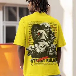 Edyssa Men Graphic Printed Round Neck Cotton Oversized T-shirt-picture-29