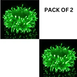 kadio 1 LEDs 15 m Green Flickering String Rice Lights image 1