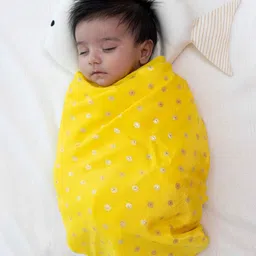 Tiber Taber Unisex Baby Soft Brocade Swaddle image 4