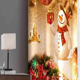 manvicreations 213 cm (7 ft) Door Polyester Room Darkening Curtain Single Curtain-picture-11