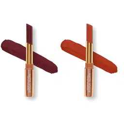 ME-ON Set of 2 Matte Vogue None-Transfer Lipsticks - Shade 11 & 15 image 1