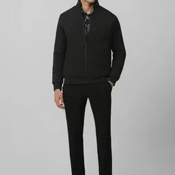 Mufti Men Mock Collar Self Design Bomber Jacket image 2