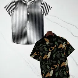 RAVYA TRENDZ Boys Classic Printed Casual Shirt-picture-56