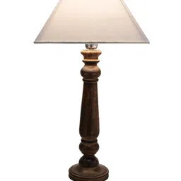 Homesake Black Solid Handcrafted Table Bedside Standard Table Lamp image 2