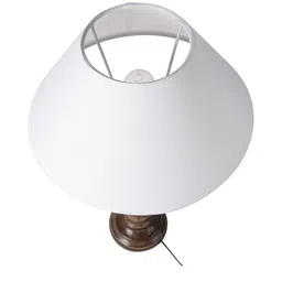 Homesake Black Solid Handcrafted Table Bedside Standard Table Lamp image 3