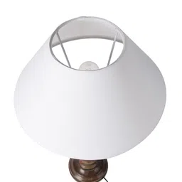 Homesake Brown Solid Handcrafted Bedside Standard Lamp image 2