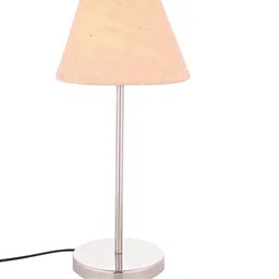green girgit Beige Solid Contemporary Frustum Table Lamp image 4
