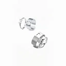 Teeragaj Set Of 4 Butterfly & Heart Matching Wrap Adjustable Finger Rings-picture-39