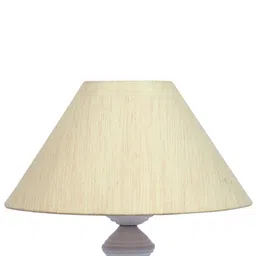 foziq Unisex White Textured Table Lamps image 5