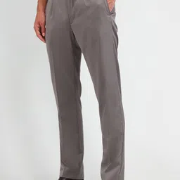 Arrow New York Men Smart Slim Fit Pleated Trousers image 5