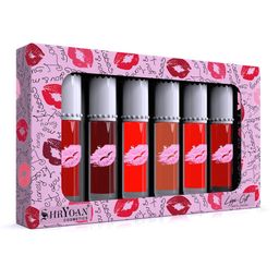 SHRYOAN Set Of 6 Lippi Gift Matte Lip Gloss 6ml Each - Shade B-picture-37