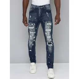 WAIMEA Men Hollywood Skinny Fit Highly Distressed Heavy Fade Stretchable Jeans-picture-22