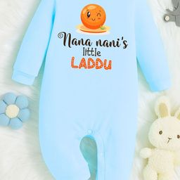 KNITROOT Infants Kids Printed Cotton Round Neck Rompers-picture-28