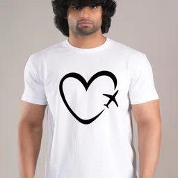 HESHA Graphic Printed Round Neck Cotton Regular Fit T-shirt-picture-49