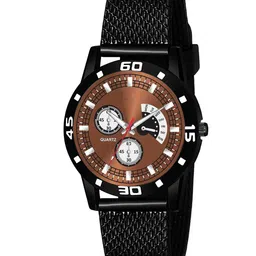 Gopal Shopcart Unisex Analogue Watch Black Aeviyo Brown dial Rabar-picture-32