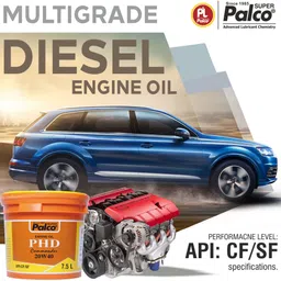 pl super palco PHD 20W40 COMMANDER Heavy Duty Multigrade Diesel Engine Oil 7.5 Litre API CF/SF Engine Oil for Car Trucks Optimal Viscosity Long & Healthy Engine Life Multi-Grade Engine Oil image 3