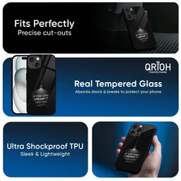 QRIOH Typography Printed iPhone 13 Pro Max Back Case Mobile Accessories image 2