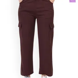 LOVO Girls Pack Of 2 Relaxed Straight Fit High-Rise Cargos Trousers-picture-17