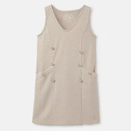 Blue Giraffe Girls Cotton Abstract Printed Sleeveless Sheath Dress-picture-43