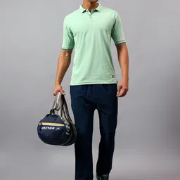 VECTOR X Men Solid Polo Collar T-shirt image 4