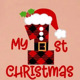 Arvesa My First Christmas Printed Bodysuit image 3