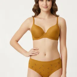 FiveFlag Pack of 3 Printed Pure Combed Cotton Mid-Rise Hipster Briefs image 3