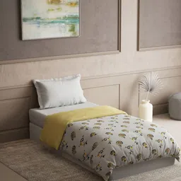 DDecor Yellow & White Ethnic Motifs Summer 120 GSM Single Bed Dohar-picture-28