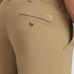 ColorPlus Men Slim Fit Mid Rise Regular Trousers image 3