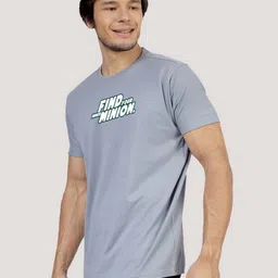 Greylongg Men Typography Printed Round Neck Cotton T-shirt image 3