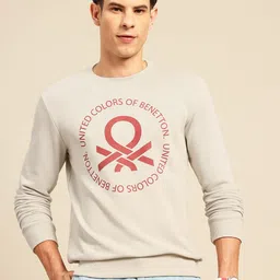 United Colors of Benetton Brand Logo Printed Sweatshirt image 1