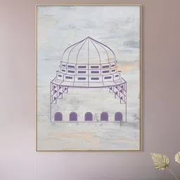 nestroots White & Purple 1 Piece Canvas Other Wall Paintings-picture-22