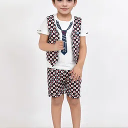 Bad Boys Boys Printed Pure Cotton T-shirt With Shorts-picture-27