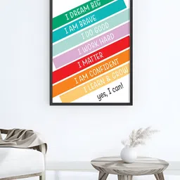 My Kids Wall Black & White Wooden Framed Wall Art-image-30
