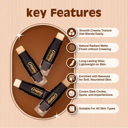 Maliao Radiant Creamy Concealer- 10 g- Shade- 04 image 4